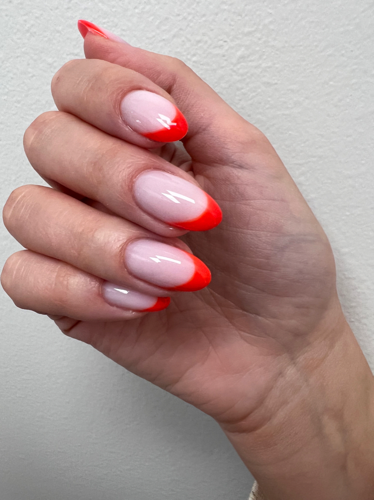 FRENCH GEL MANICURE (long nails)