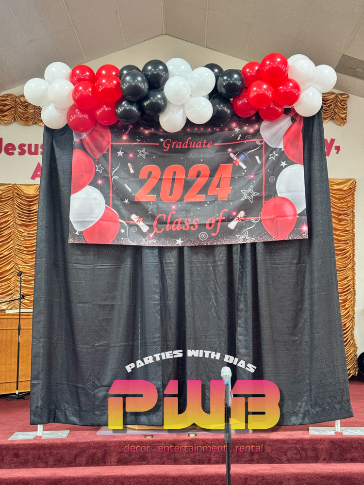 6”inch Balloons with backdrop