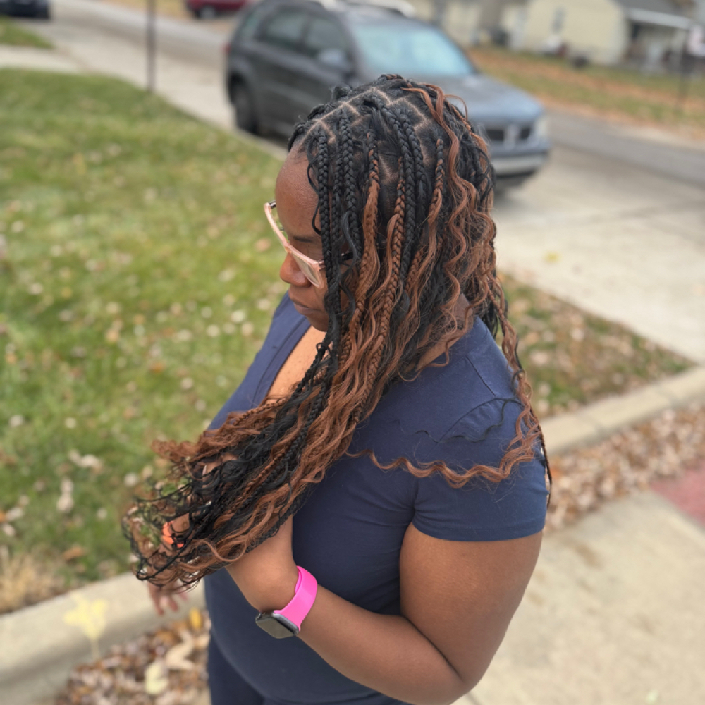 Medium Knotless Box Braids at Consecrated Hands LLC in Lincoln Park, MI
