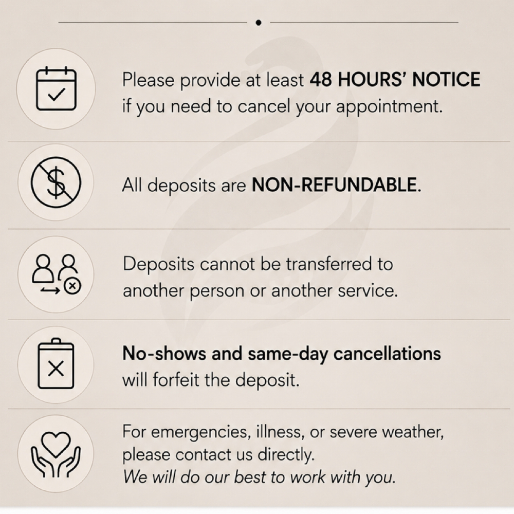 CANCELLATION POLICIES at Happy Brows & Lashes - AMARILLO EYEBROWS in Amarillo, TX