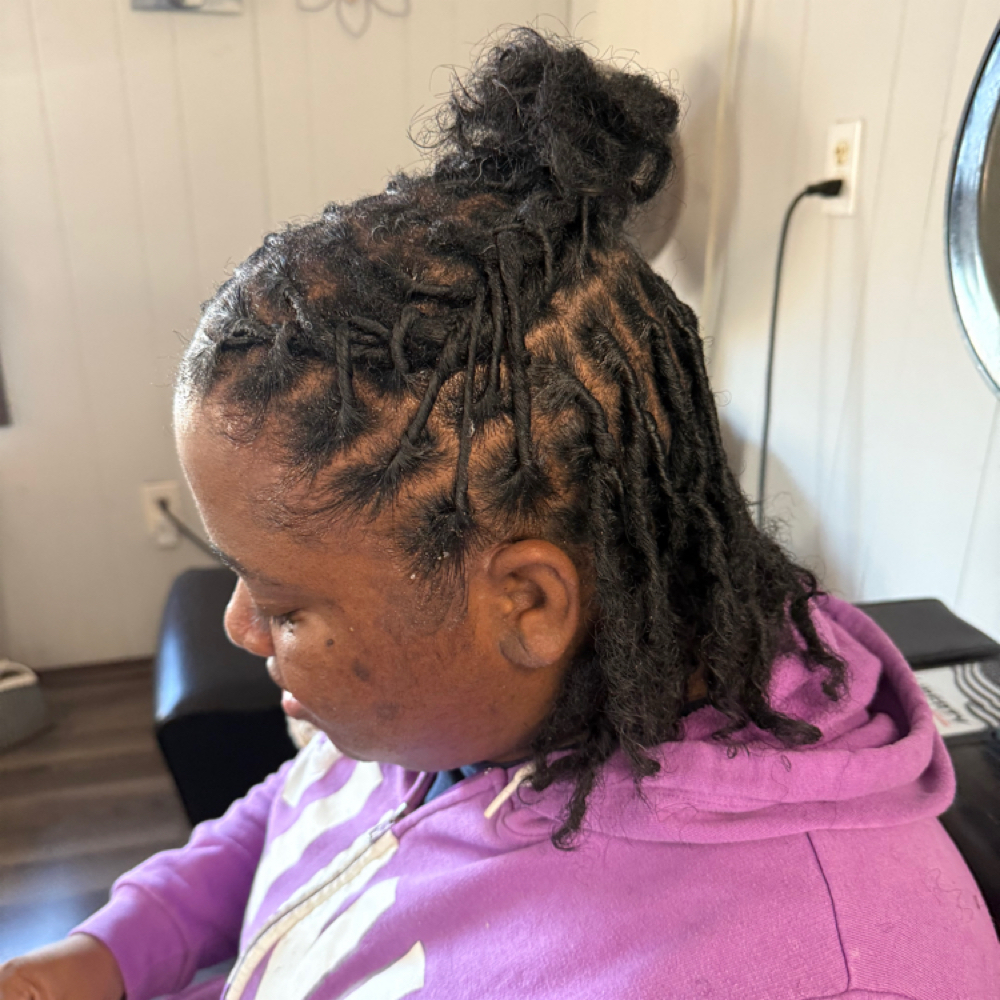 Loc Retwist at Lucky Your Hair Salon in Toledo, OH