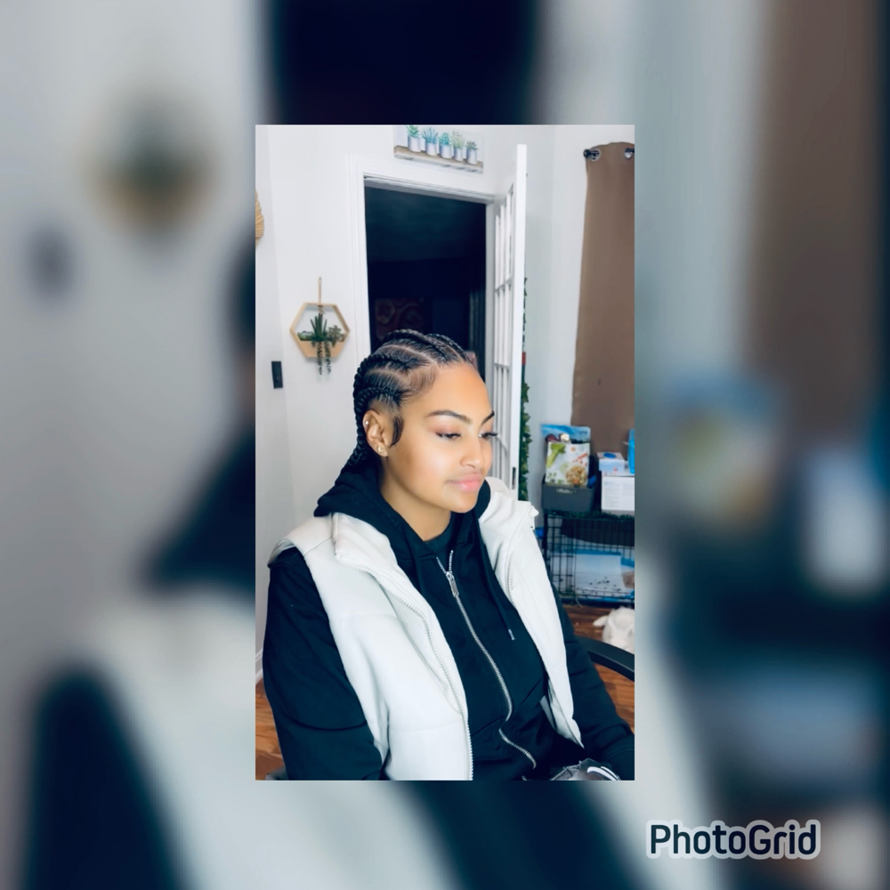 6 feed-in braids