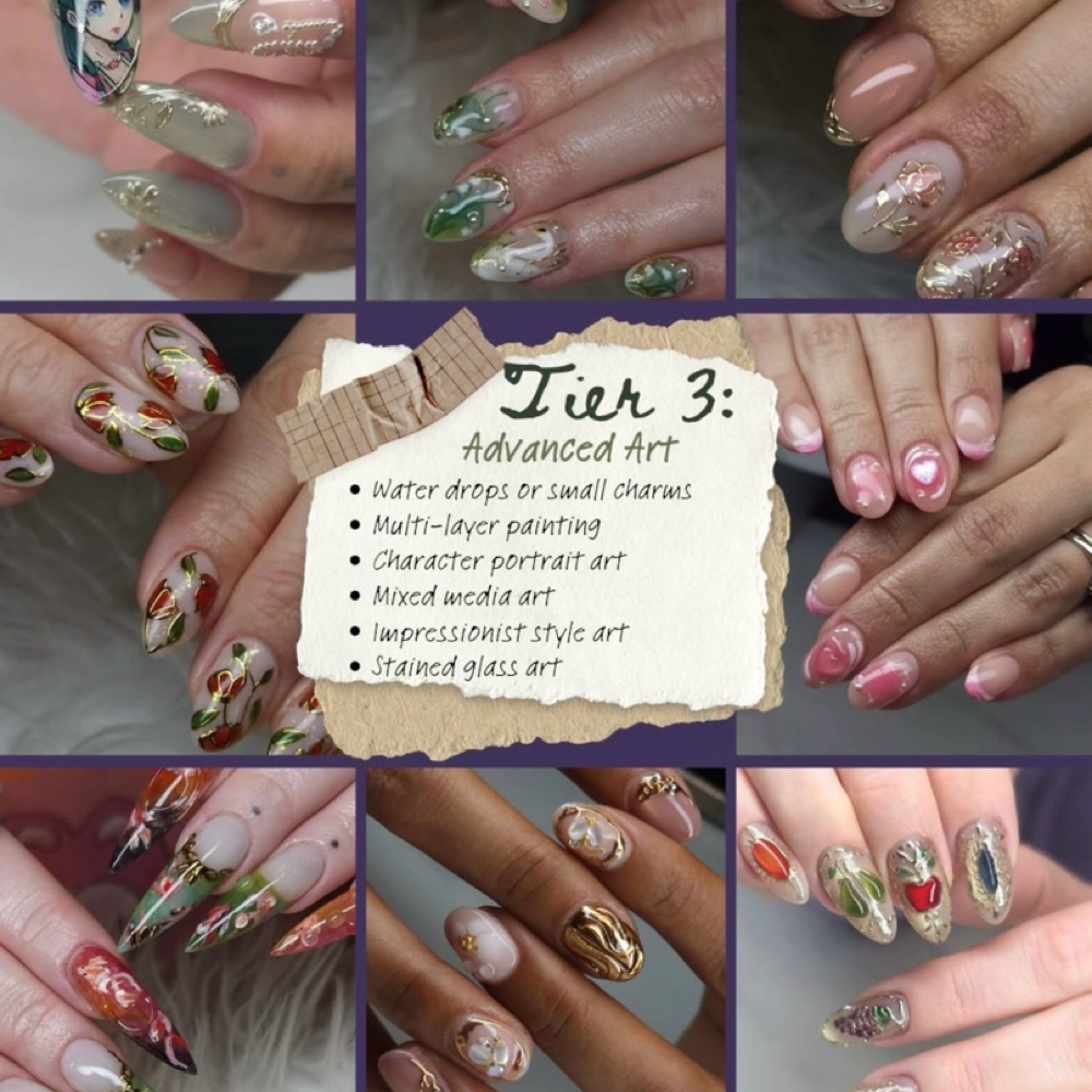 Tier Three | Advanced Art at Crystal Star Nails in Clute, TX