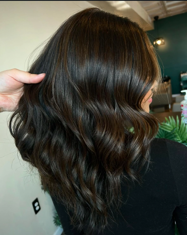 Color Root Touchup & Blowdry