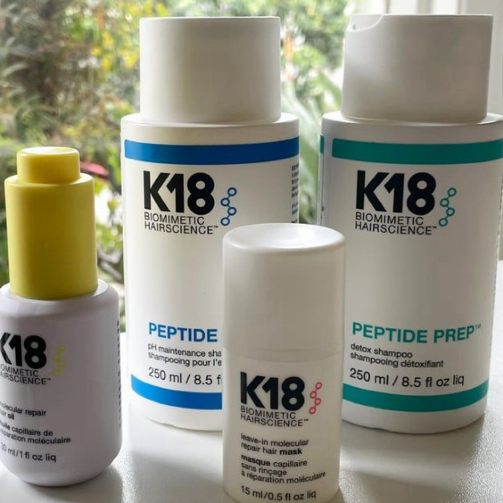 Add On K18 Repair Treatment at Halo Hair Studio in Saco, ME
