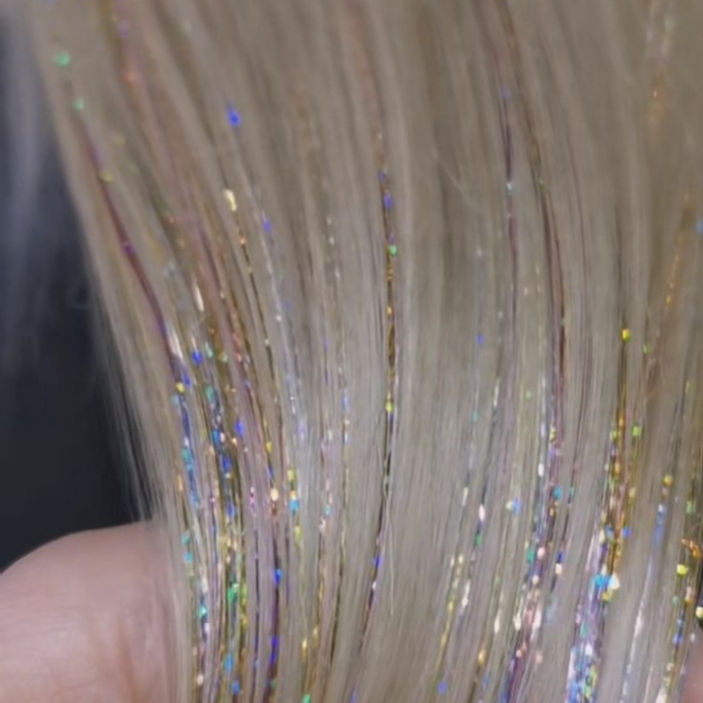 Hair Tinsel at Sans Beauty Collective in Azle, TX