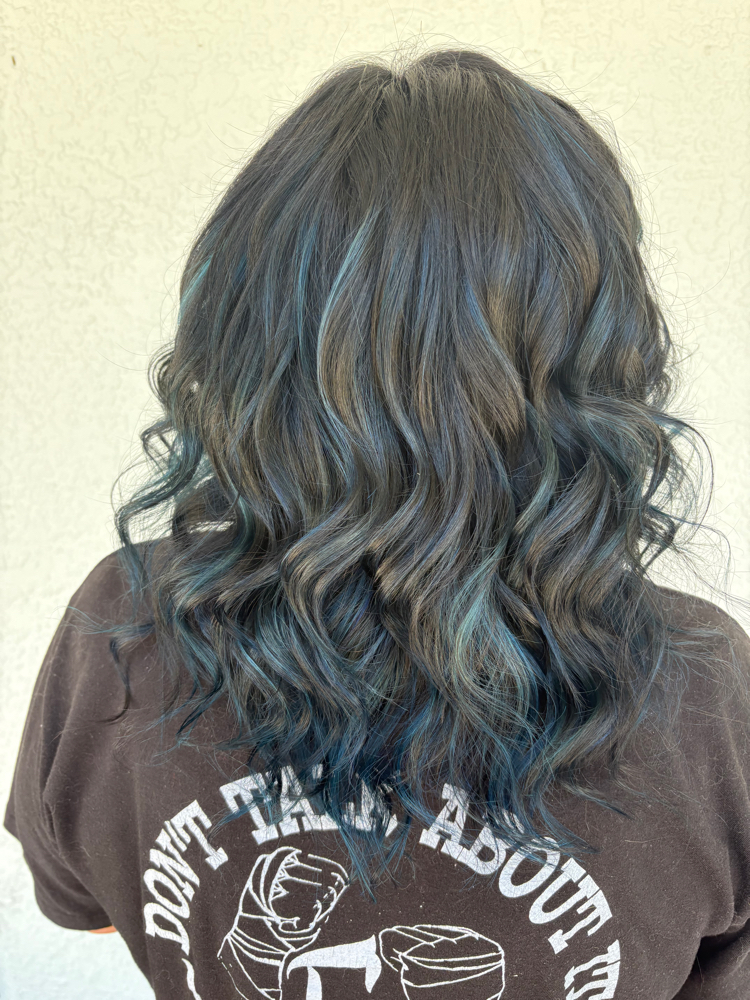 Highlights With New Base Color + Haircut