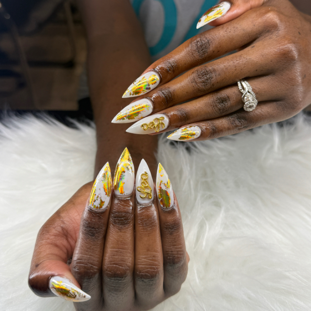 Signature Gel-X Set,Medium Stiletto at Sparkling Tips Studio in Raleigh, NC