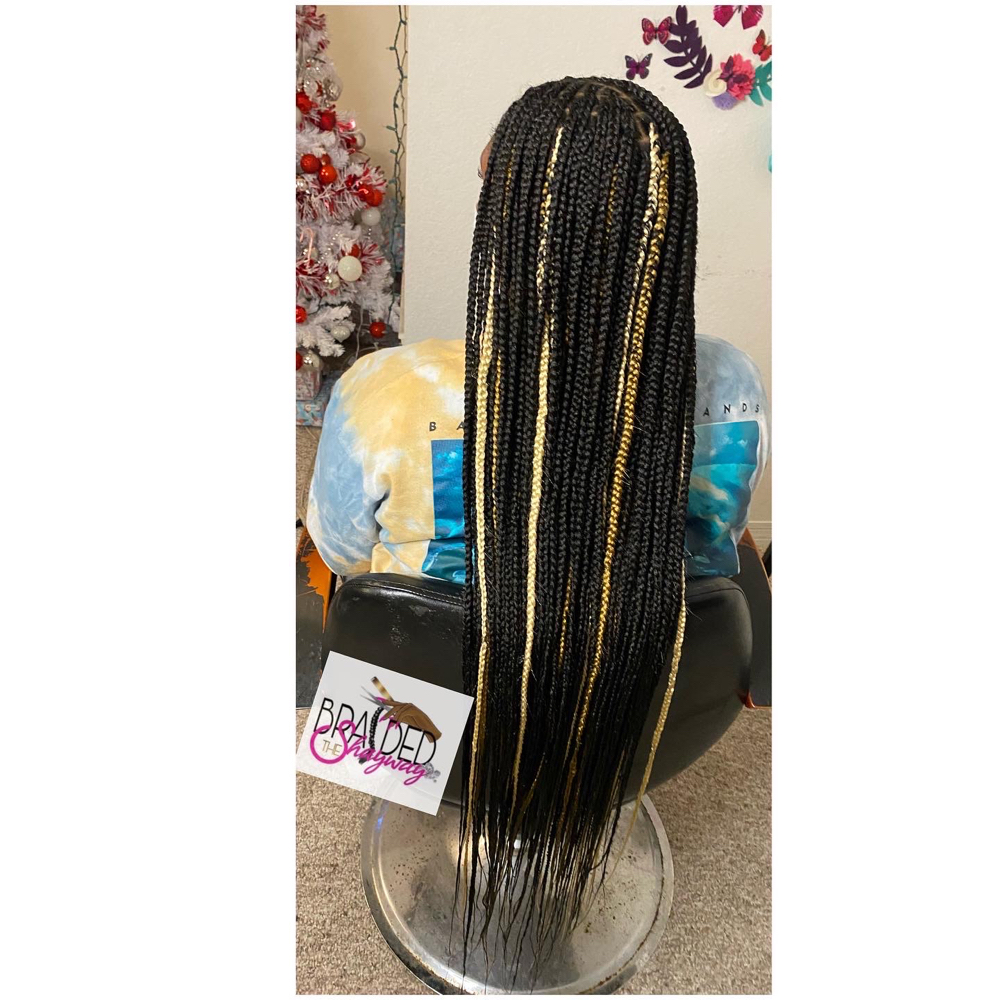 Knotless Small Long Plaits