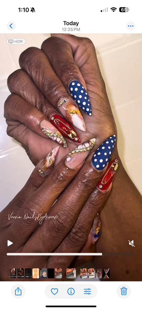 Medium Freestyle – Luxury Full Set at Nail’sByAivrev in Fort Wayne, IN