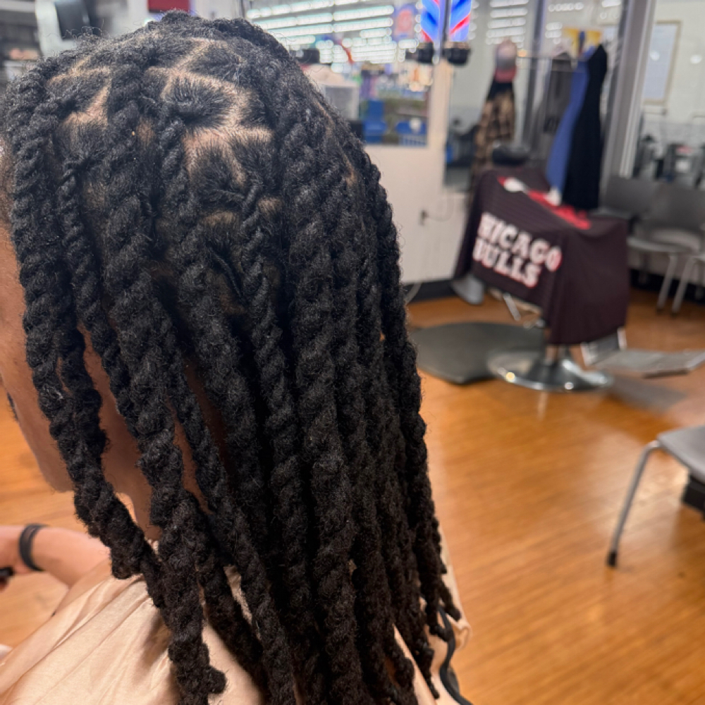 Retwist + 2-Strand Twists at Lockxury Love in Aurora, CO