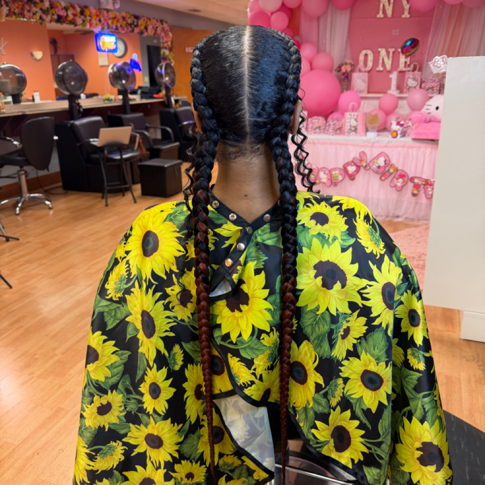 2 Cornrows W/extention at Deserving Beauty in Middletown, CT