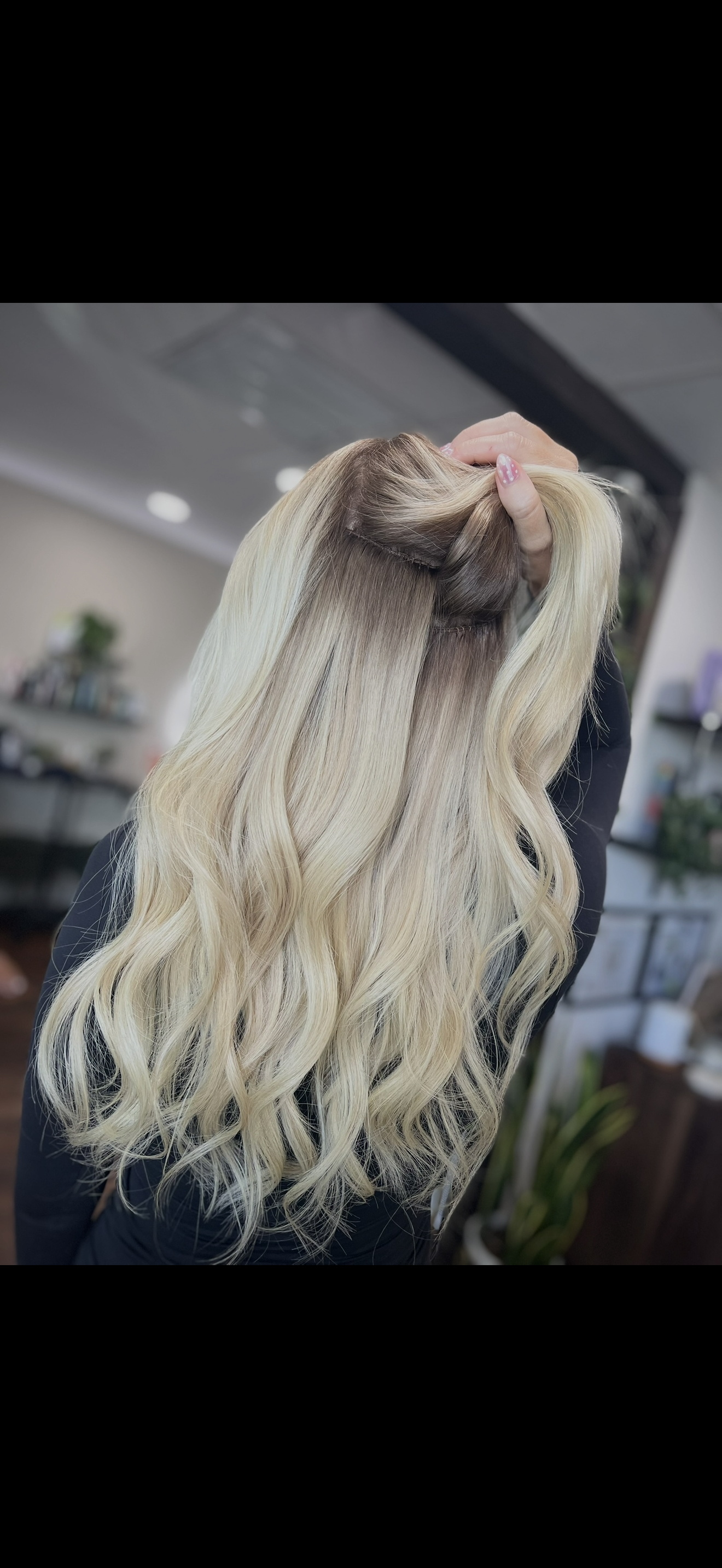 Invisible Bead Extensions 2 rows at Olivia Timm Hair LLC in Satellite Beach, FL