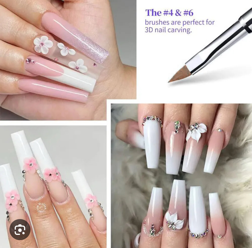 Acrylic Full Set with Gel Colors