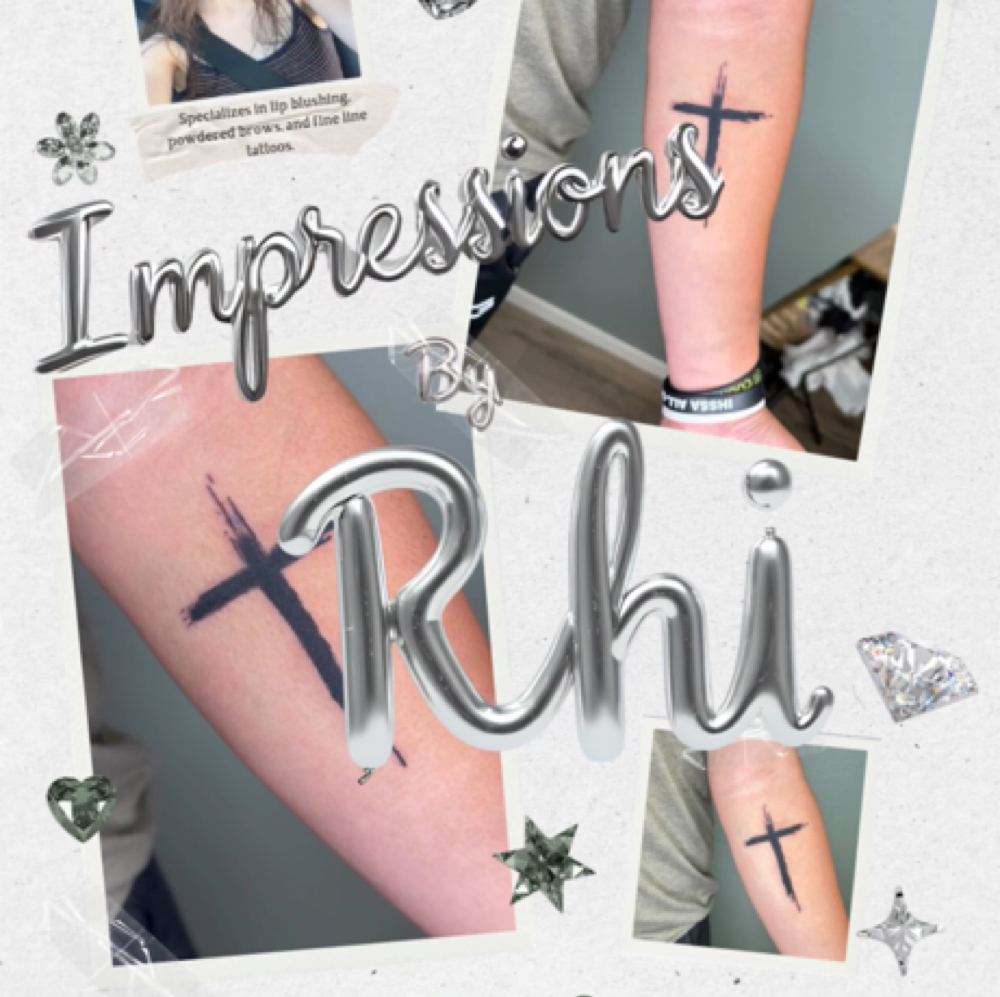 Custom Fine Line Tattoo at Impressions by Rhi in Cherokee, IA