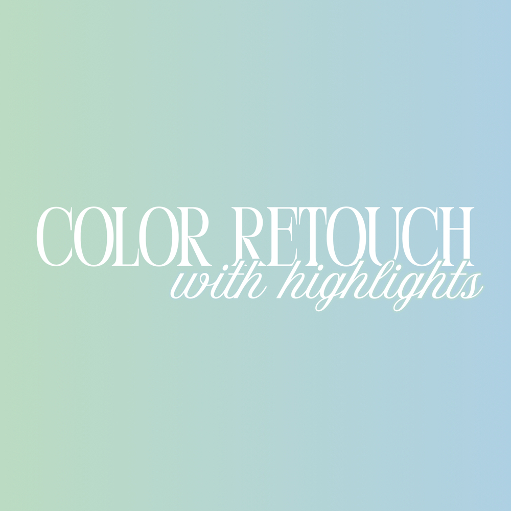 Color Retouch With Highlight at The Coastal Chair in Holly Ridge, NC
