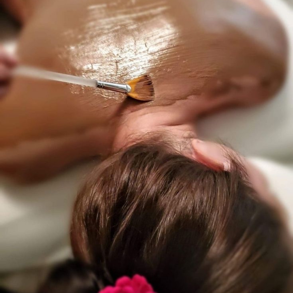 Back facial at GloEnvy Studio in Warren, OH
