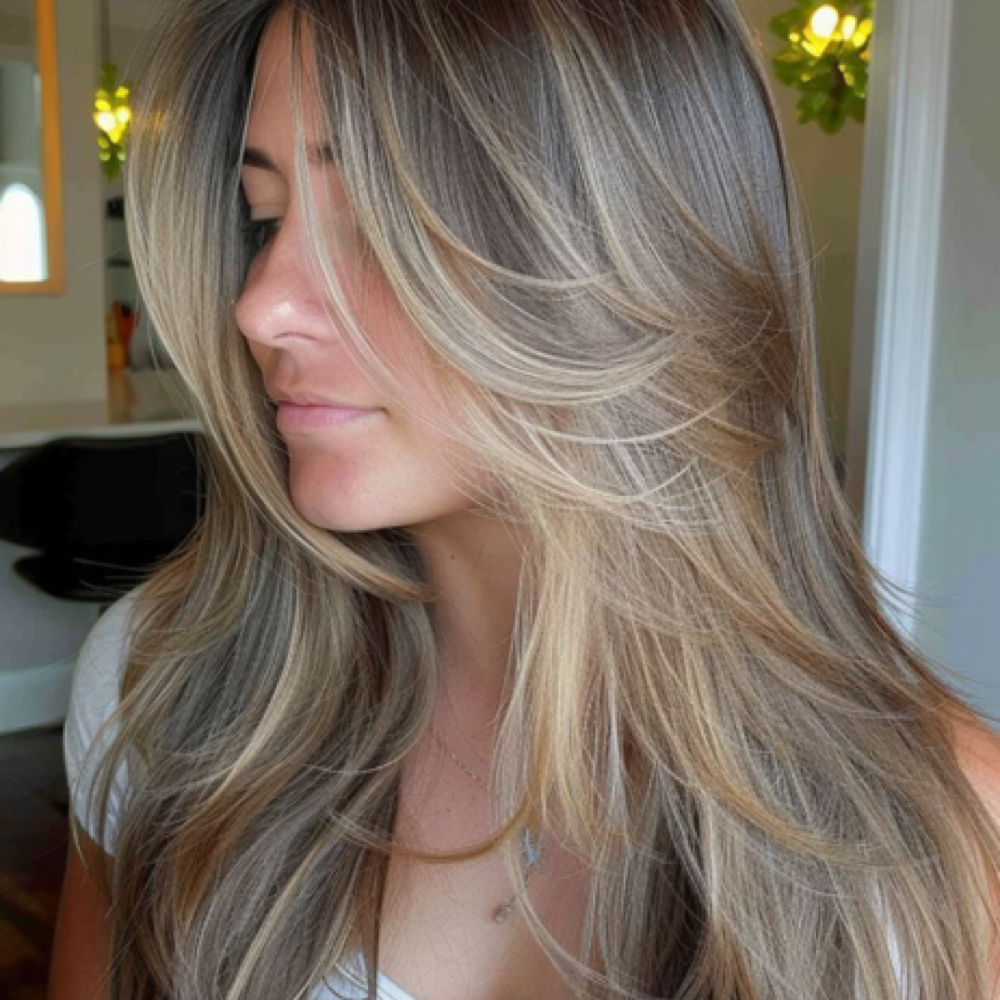 face frame highlight at Trisdoeshair in Corpus Christi, TX
