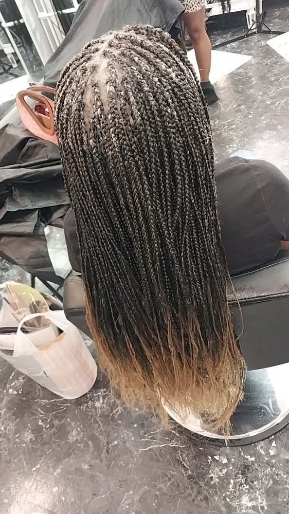 MID BACK SMALL BOX BRAIDS