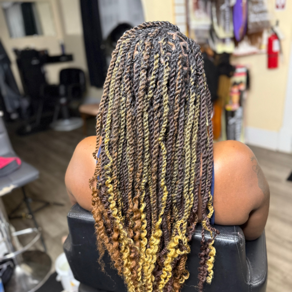 EXTENDED TWIST/BRAIDS OVER LOCS at Sincerely, B. The Creationist in Augusta, GA
