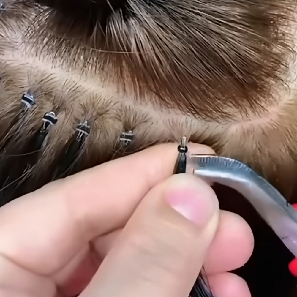Nano Ring Installation at Dahlicious Hair in Lenexa, KS