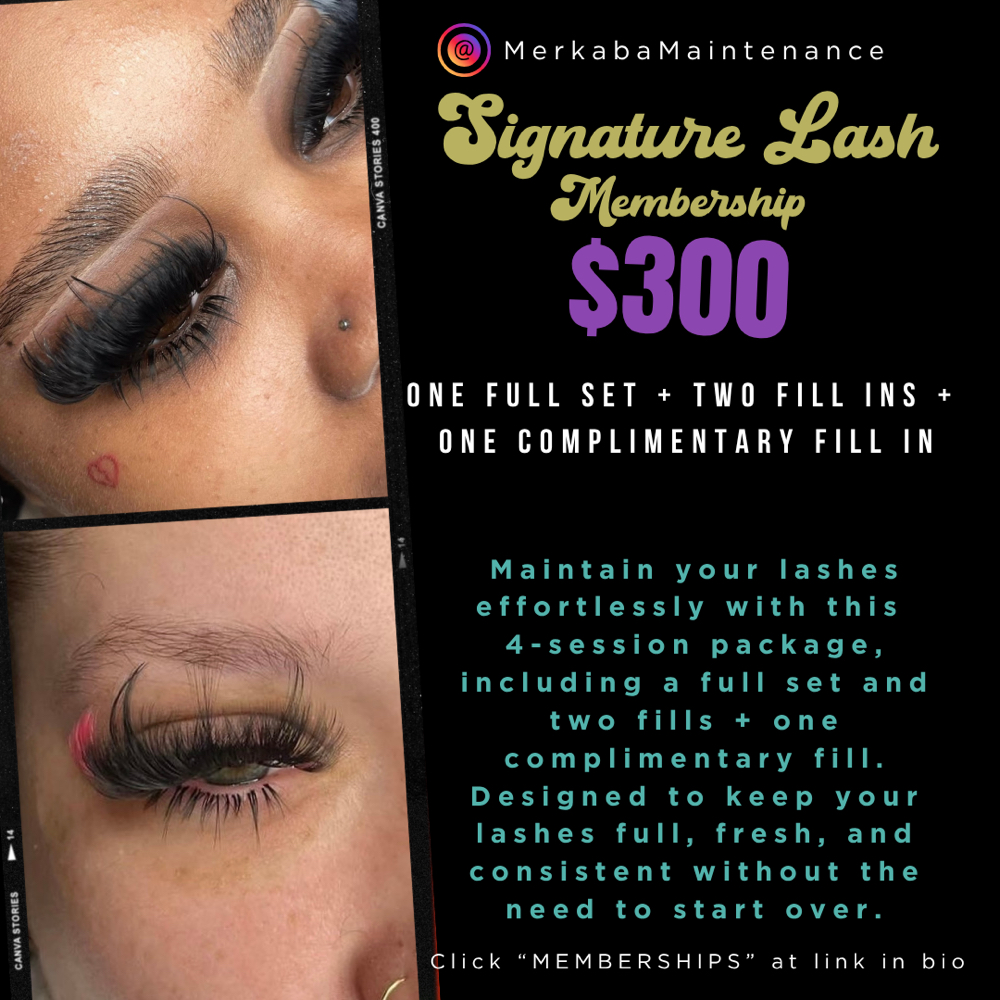 Lash Membership at Merkaba Maintenance in Orange Park, FL