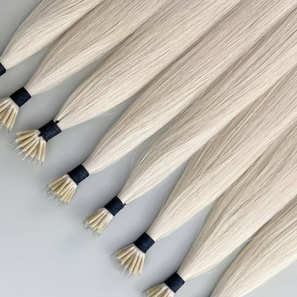 Beaded Extension Install (i-tip) at S Charles Beauty Co in Baltimore, MD