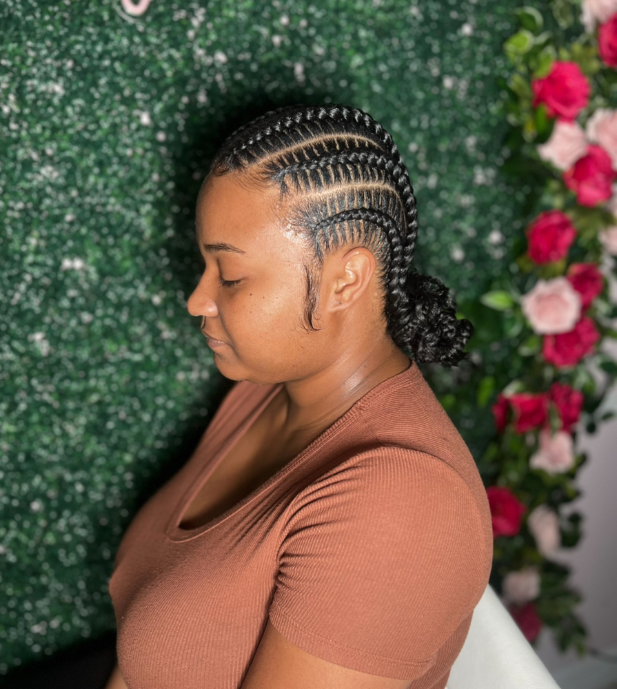 6 Stitch braids at Sit With Cham in Charlotte, NC