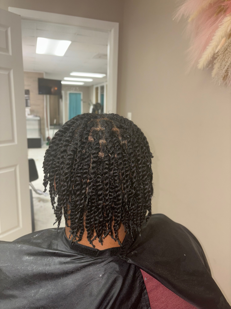 Mini Twist (Natural Hair) at Crowned Beauty Studios LLC in Detroit, MI