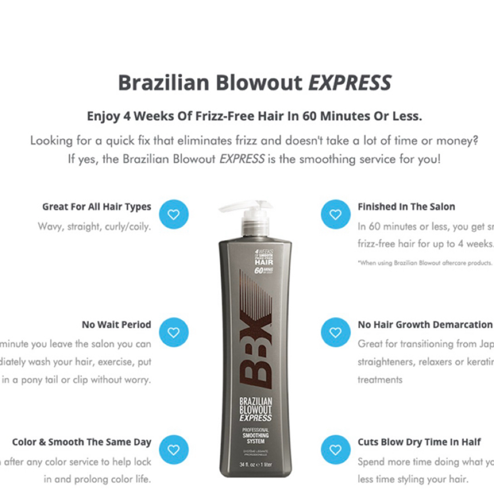 Brazillian Express at Bloomington Extension Bar and Salon in Lubbock, TX