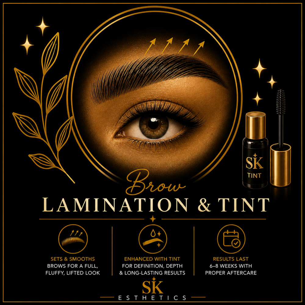 Brow Lamination & Tint at SK Esthetics in Lincoln, CA