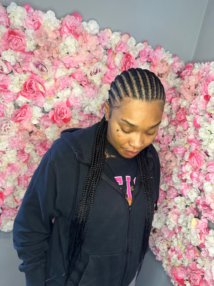 14 Straight Back Braids