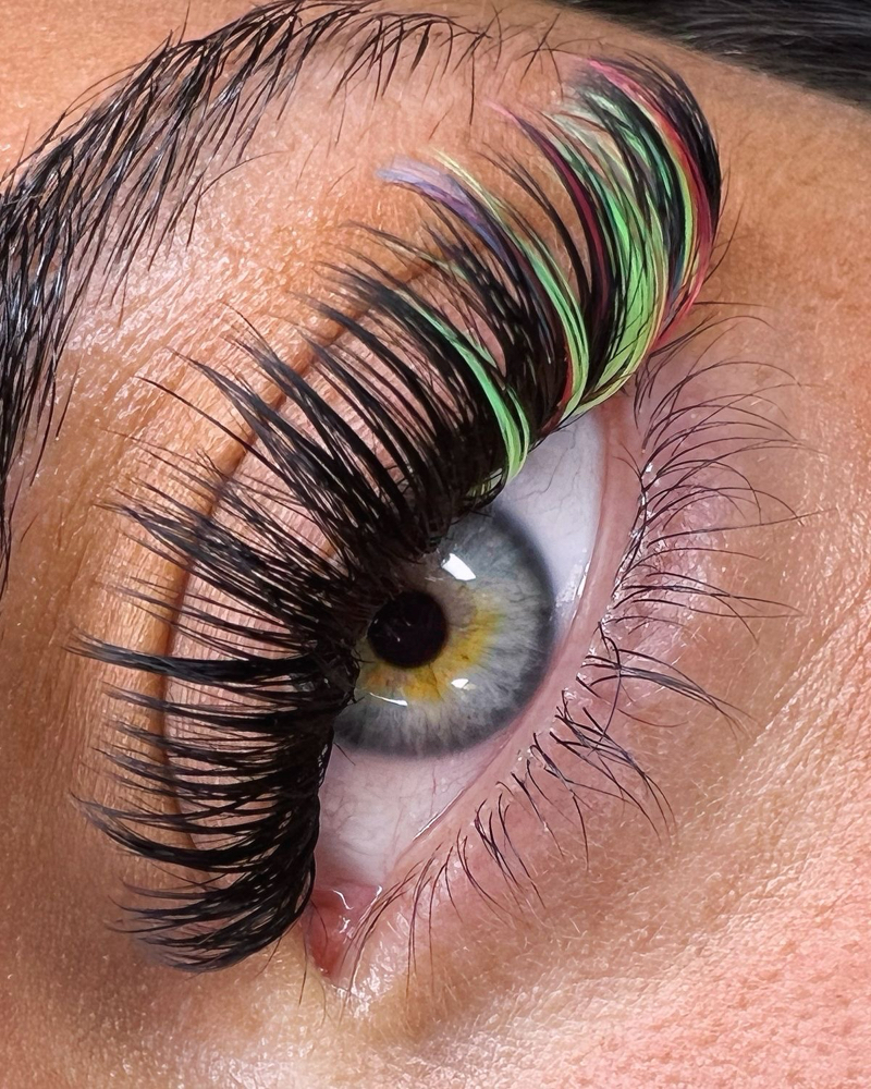 Colored Lash Extensions