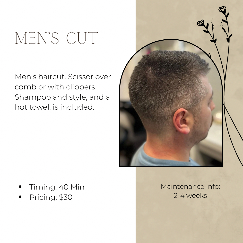 Men’s Cut at Carley’s Color Lounge in Fort Worth, TX