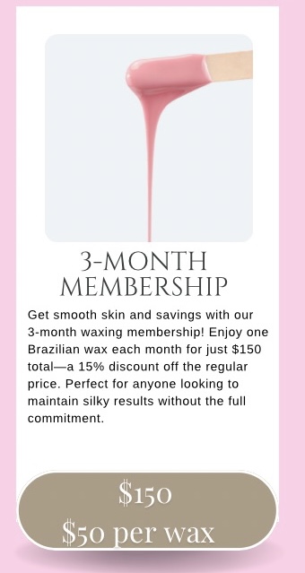 3month Wax membership