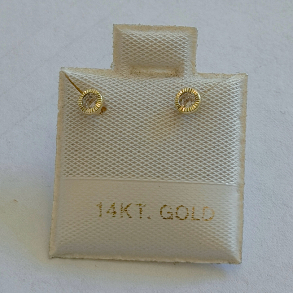 14K Classic Stud Earings at Nude Skin Aesthetics in San Pedro, CA