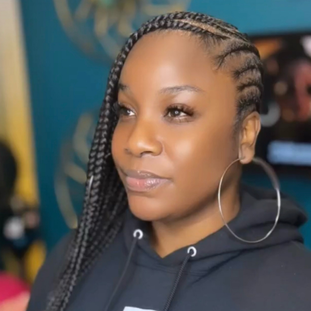 Large Lemonade Braids at Hair By Alexicia LLC in Brandywine, MD