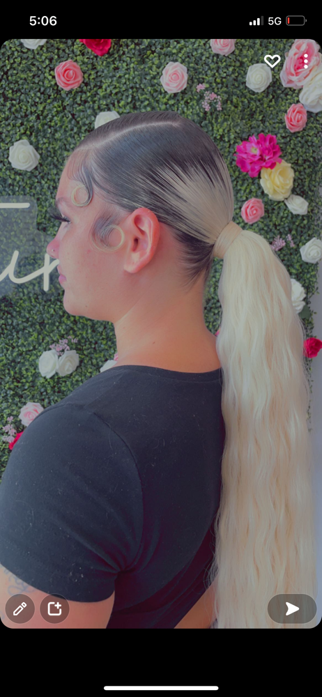 Side Part Ponytail