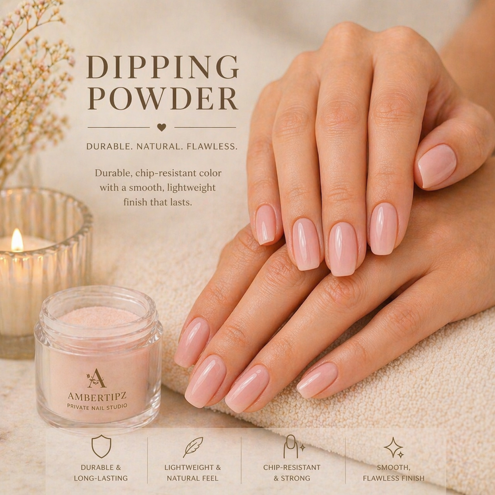 Dipping Powder with Tips at Ambertipz in Raleigh, NC
