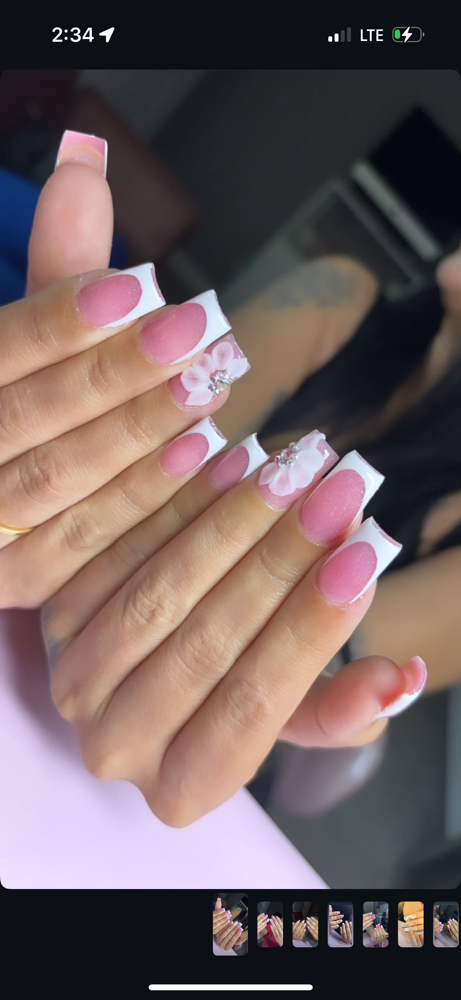 Short Frenchy (1) Design at Nailsbyjennifer in Parlier, CA