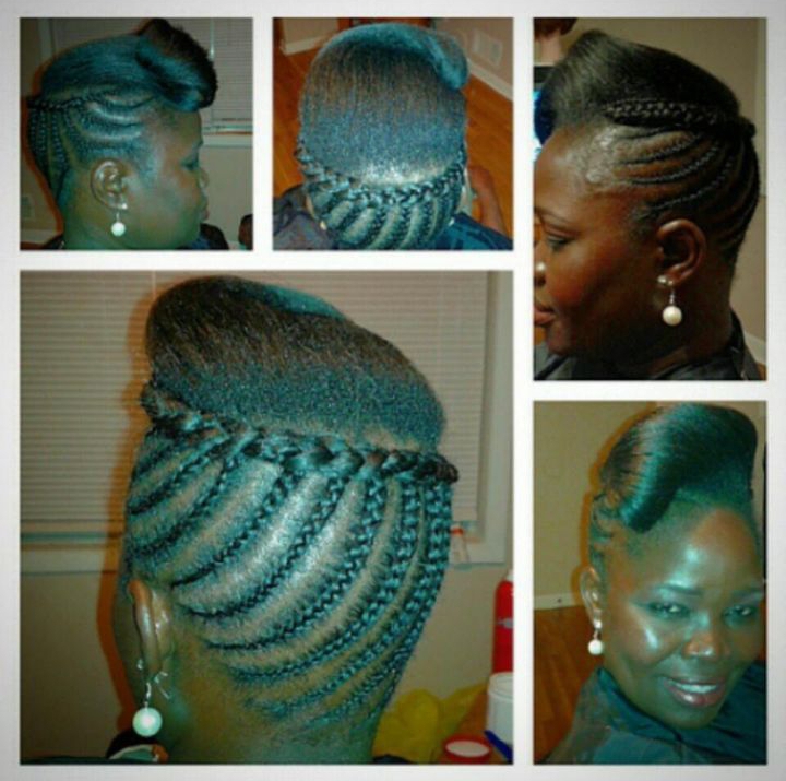 Updo Crown Braids