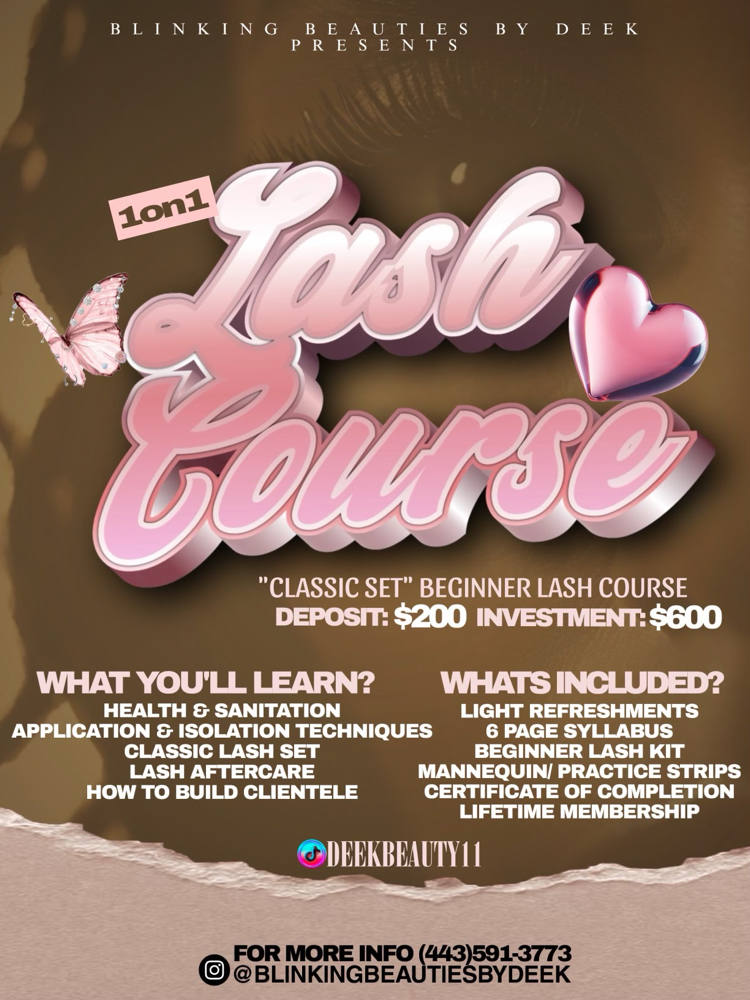 1-on-1 Private Lash Course