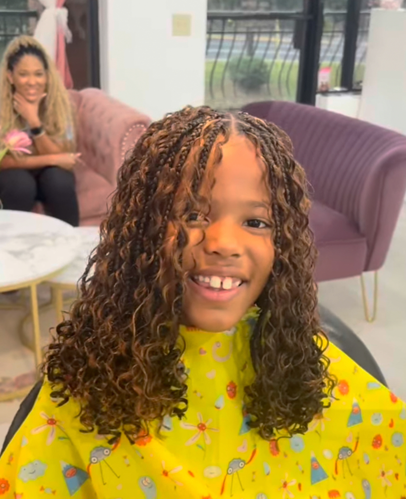 7-11 Y/O GIRLS'BOHO KNOTLESS BRAIDS