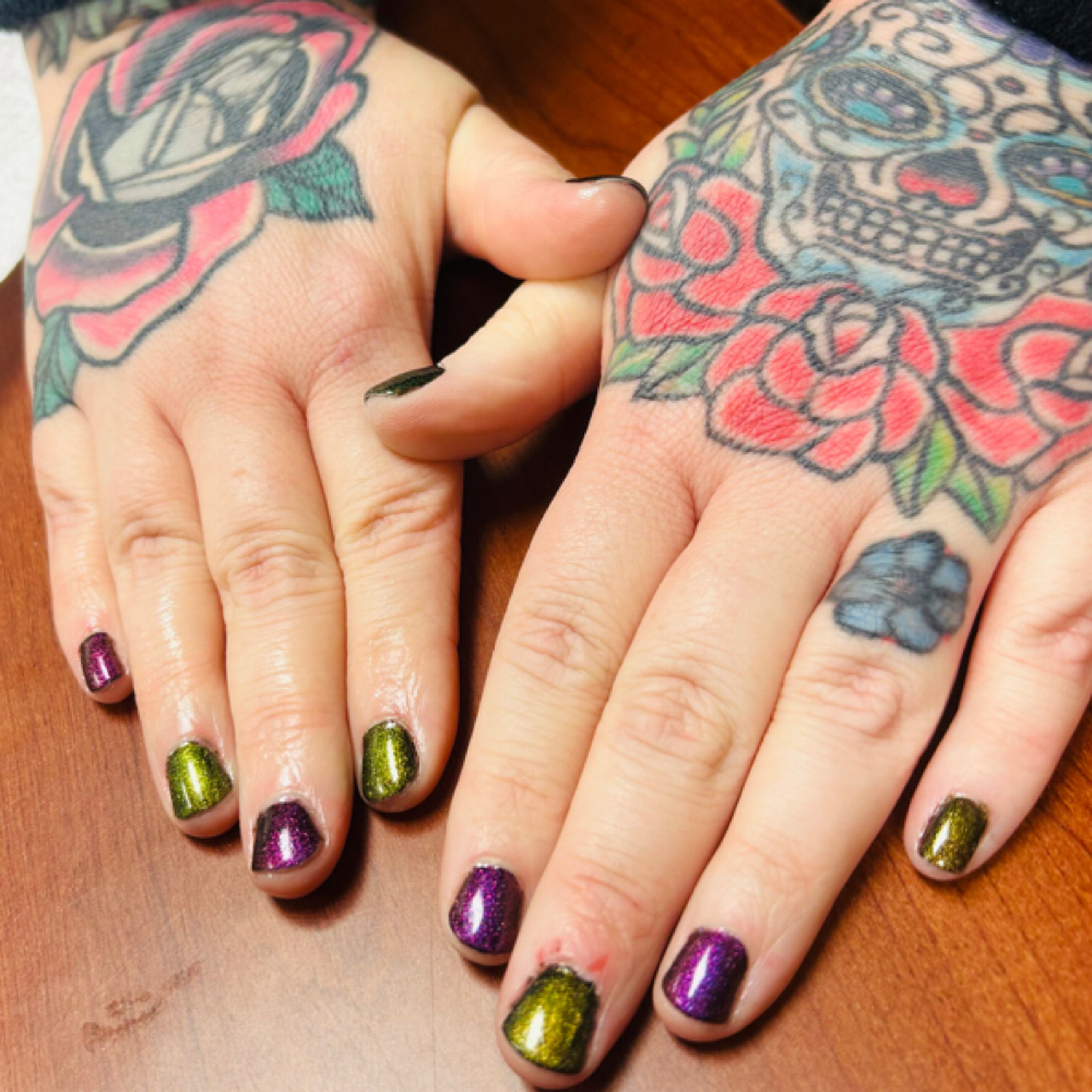 Cat Eye Nail/Natural Nails at Glitter & Giggles Nail Spa in Gulfport, MS