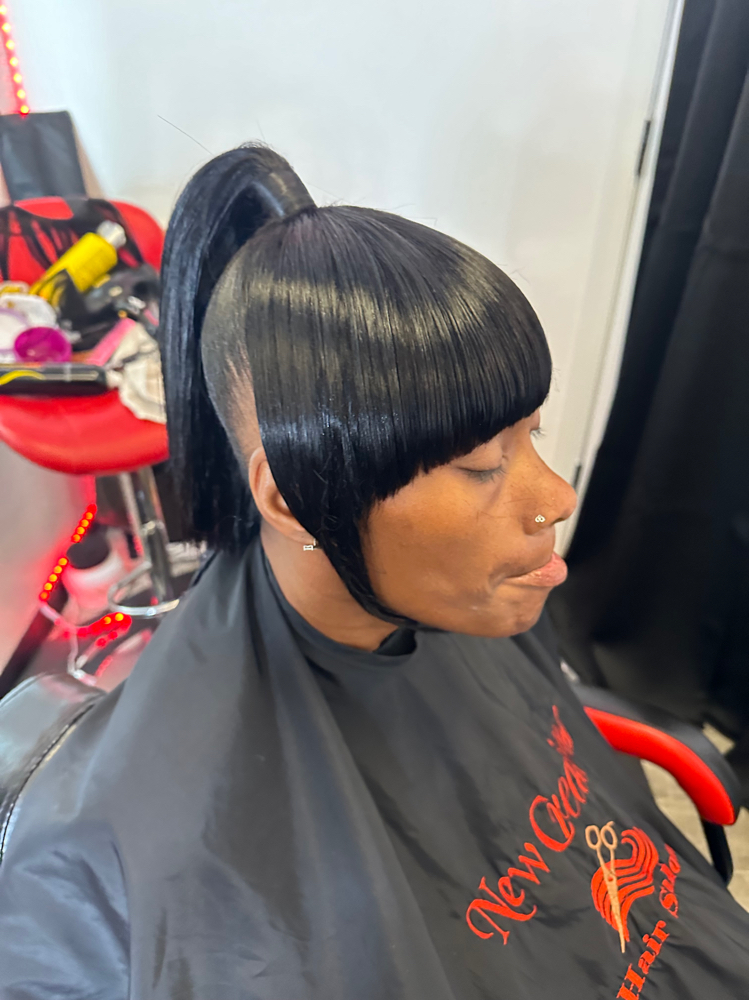 Ponytail With A Bang