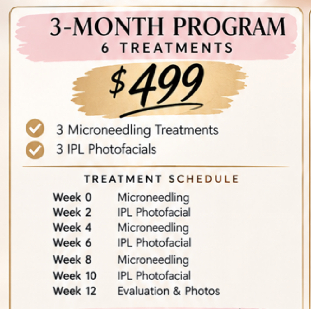 3mo Microneedling/IPL at Zentique Aesthetics in Las Vegas, NV