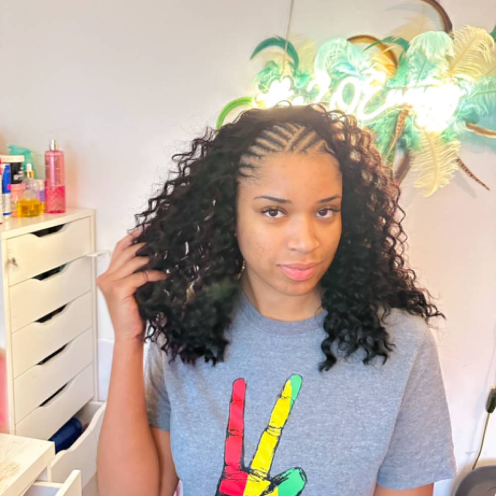 Half Braids - Half Quickweave at THEZOEWAYY in Park Forest, IL