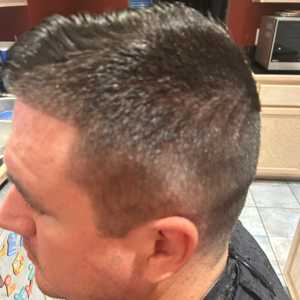 Barber Cut at Elaine Collins in Plano, TX