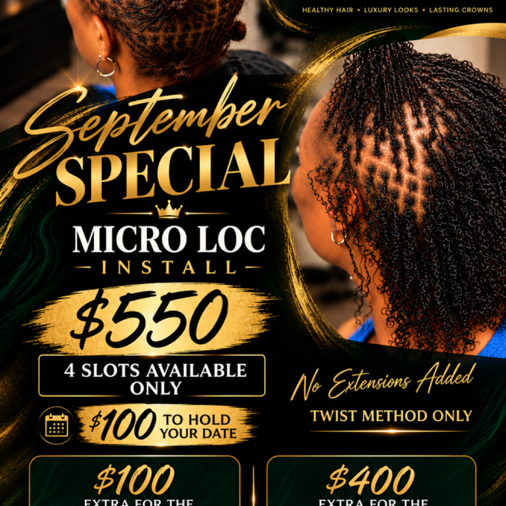 Micro Install September Secial at Refined Crowns - RC Styles in Arlington, TX