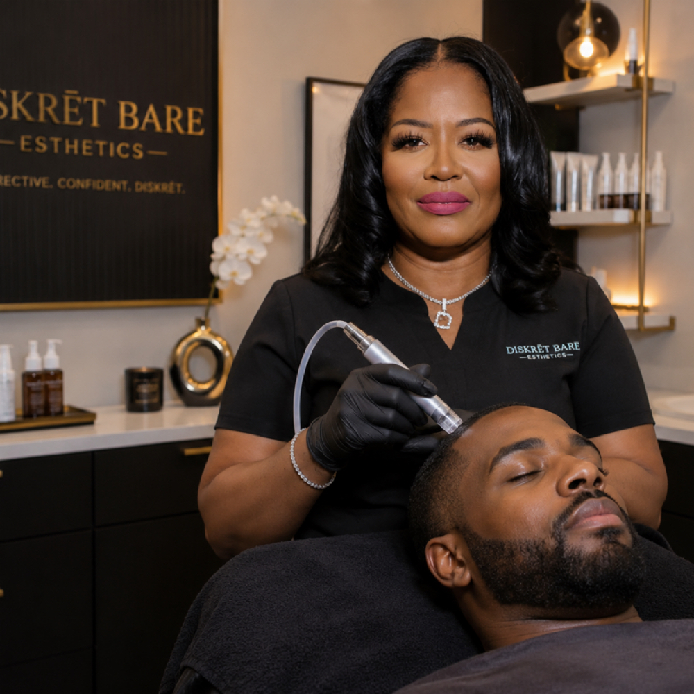 The Gentlemen’s Facial at Diskrēt Bare Esthetics in Dallas, TX